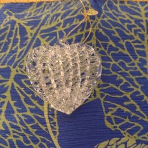 Clear Heart-Shaped Ornament